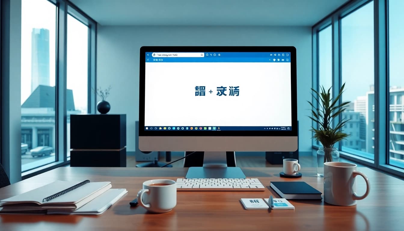 Engaging workspace showcasing 有道 translation tools for effective language learning.