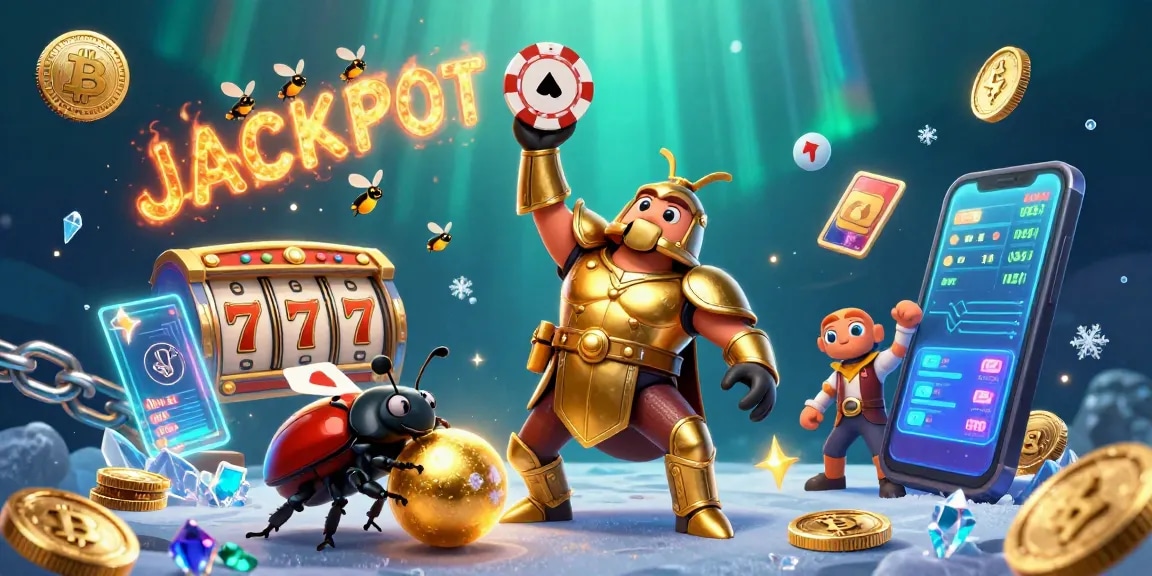 Win big with S8 at the casino, featuring characters and vibrant gaming elements.