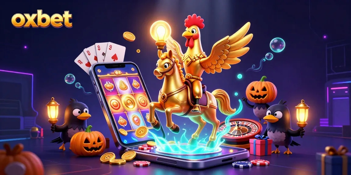 Enhance your gaming experience with OXBET's vibrant casino scene featuring rich slot games and dynamic characters.