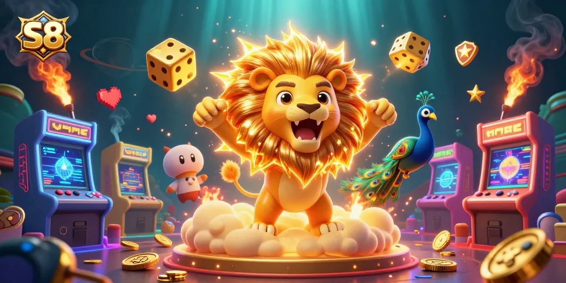 Spin the reels and win big at S8 with thrilling 3D casino features and vibrant game elements.