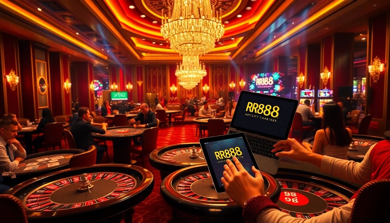 Experience the thrill of gambling at RR88 58k with vibrant casino tables and exciting gameplay.