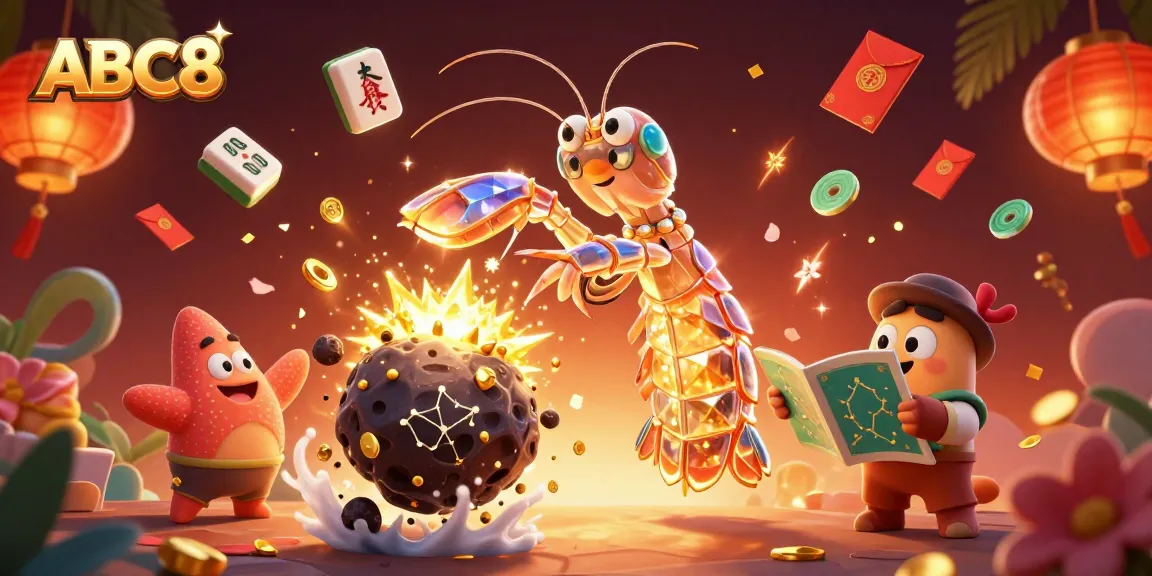 Experience winning opportunities with ABC8 in a vibrant 3D casino illustration showcasing exciting gaming action.