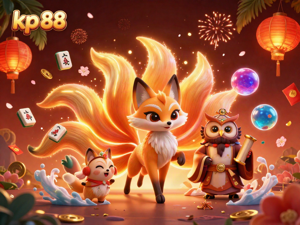 Engage in thrilling gameplay at kp 88 with a vibrant, magical casino atmosphere featuring a nine-tailed fox.