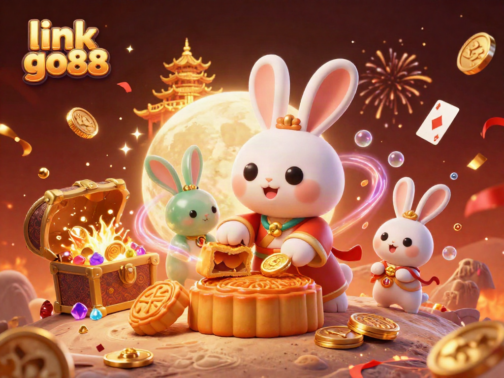 Experience the thrill of link go88 with a vibrant casino scene featuring mythical creatures and poker hints.