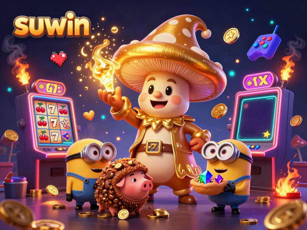 Suwin delivers exciting gameplay with golden elements, vibrant slot machines, and enchanting characters.