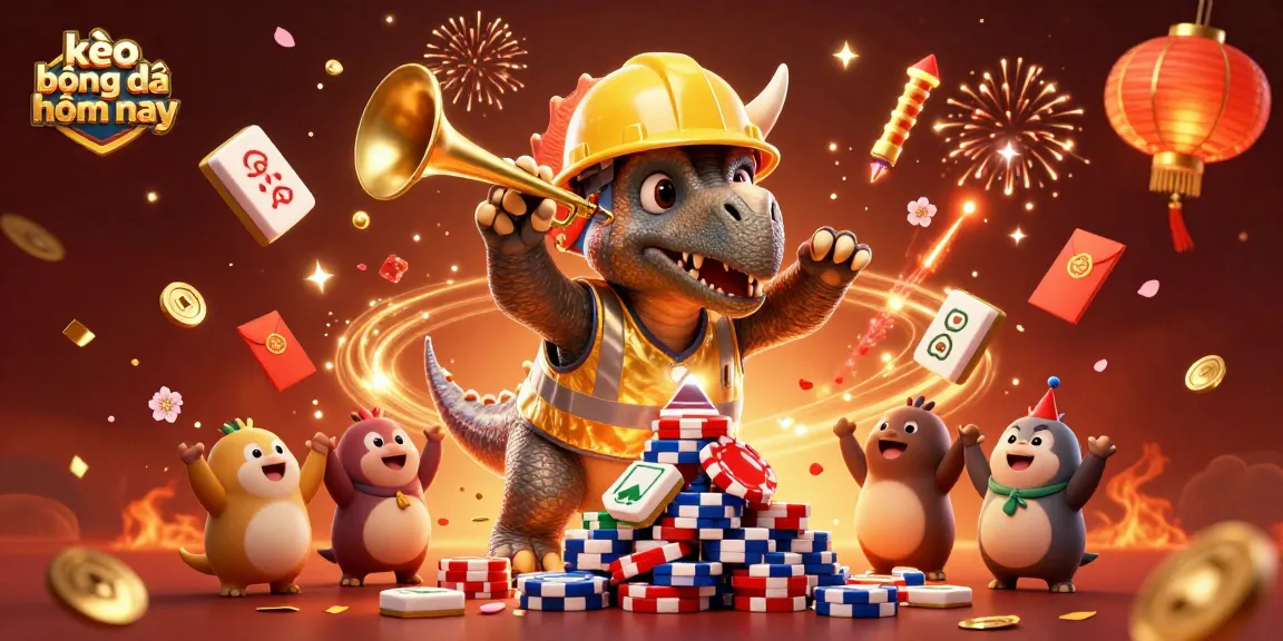 Bet on kèo bóng đá hôm nay with a festive 3D scene celebrating sports and winning strategies.