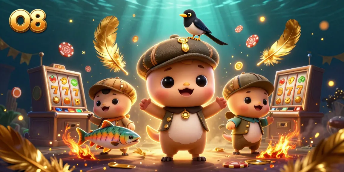 Play with O8 and discover rich gambling experiences through dynamic casino-themed 3D characters.