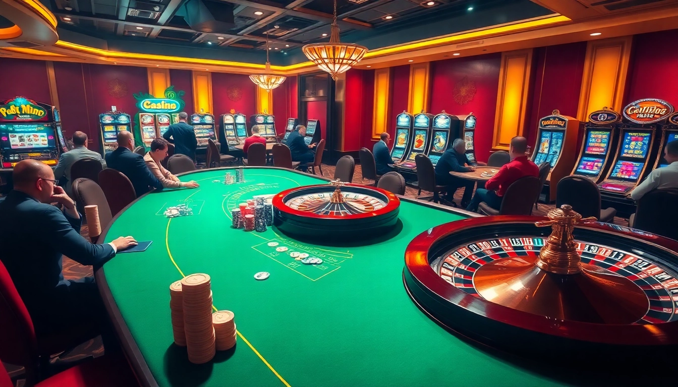 Experience the thrill of gaming at ME 88 with vibrant casino tables and exciting slot machines.