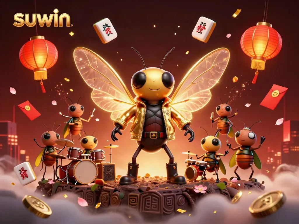 Suwin brings luck with dynamic 3D casino characters, celebrating winning moments.