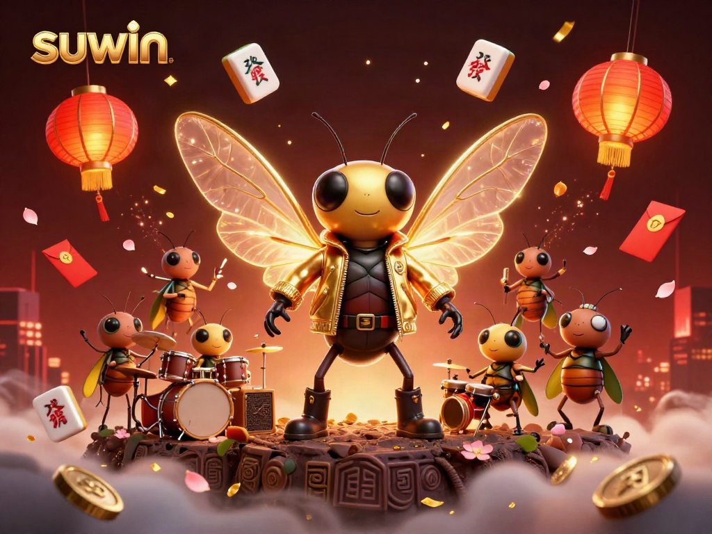 Suwin brings luck with dynamic 3D casino characters, celebrating winning moments.