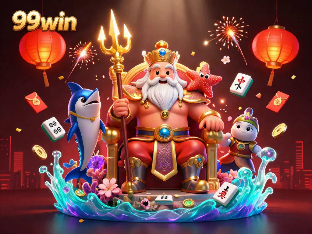 Engage with interactive gameplay at 99win, featuring vibrant casino elements and characters.