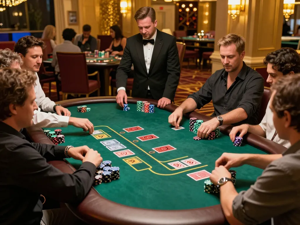 Players engaging in high-stakes blackjack at CO88 live casino, showcasing dynamic gameplay and luxurious atmosphere