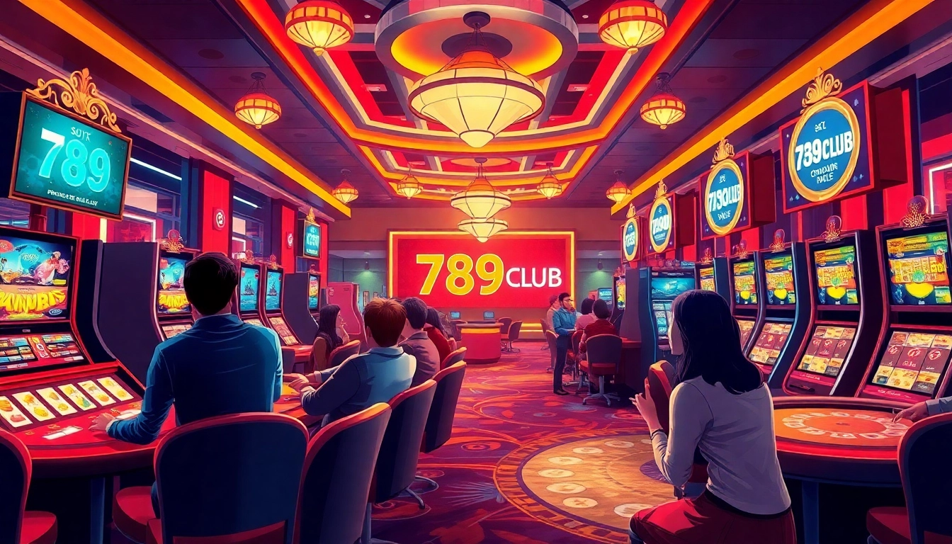 Exciting online gaming experience at 789club with vibrant casino atmosphere.