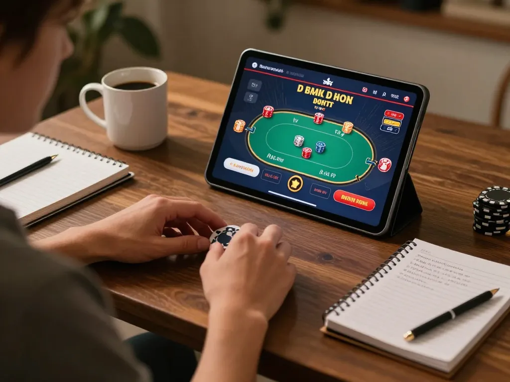 Engaging online game interface featuring 13win strategies for responsible gambling in a cozy setup.