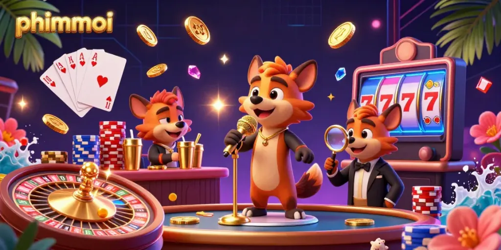 Engage in the vibrant phimmoi casino scene featuring hilarious hyenas, lively gameplay, and sparkling treasures.