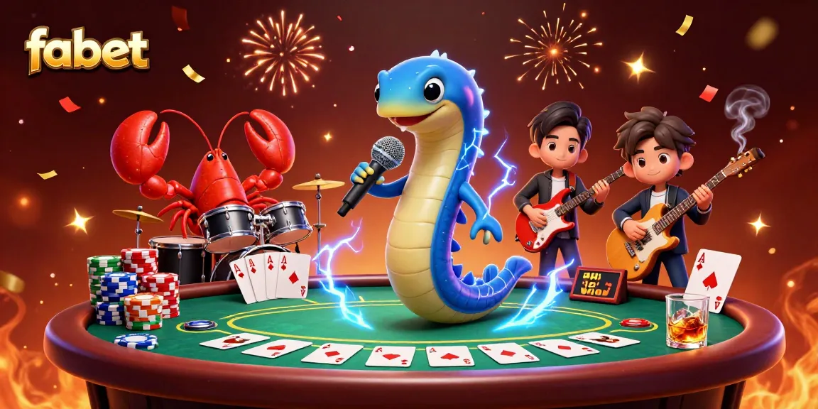 Experience the excitement of fabet with a lively underwater casino scene featuring vibrant characters and gaming elements.