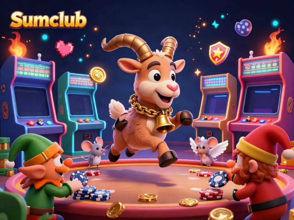 Engage in thrilling gameplay at the Sumclub casino of whimsical characters and vibrant elements.