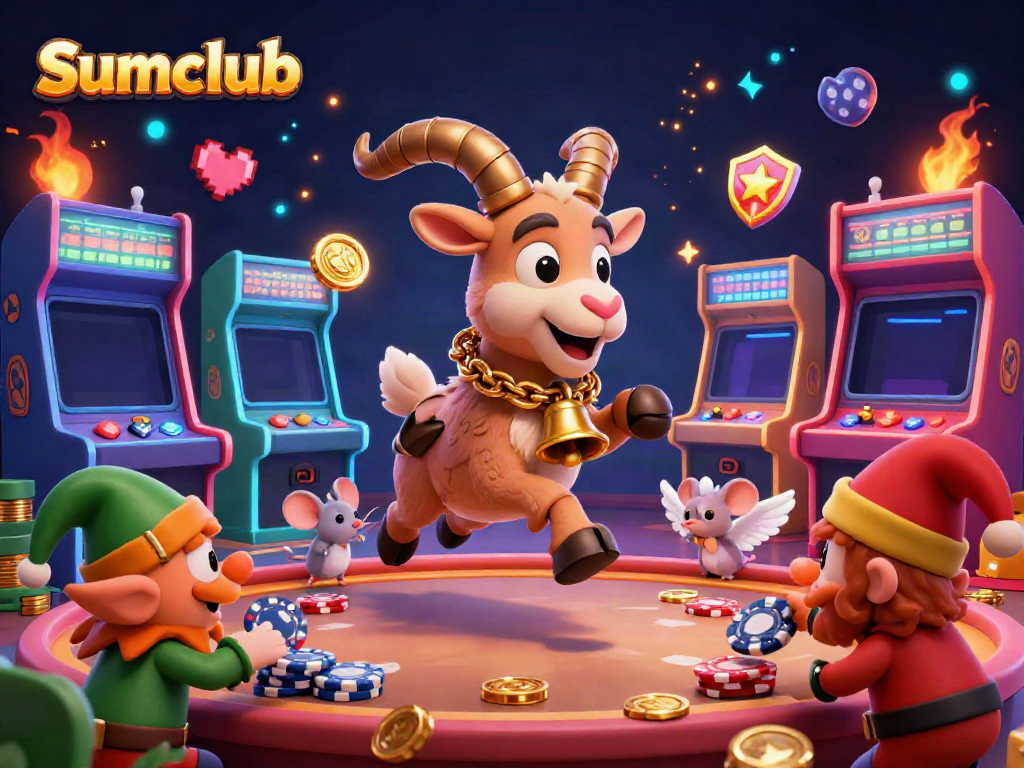 Engage in thrilling gameplay at the Sumclub casino of whimsical characters and vibrant elements.