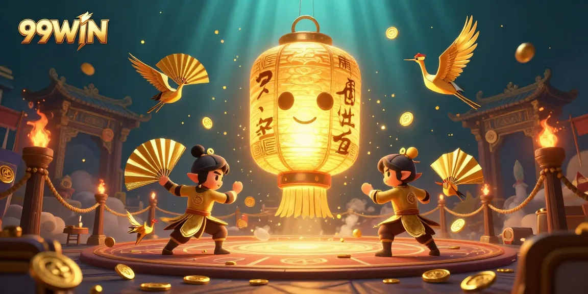 Experience the excitement of 99WIN's casino with captivating characters and vibrant gambling elements.