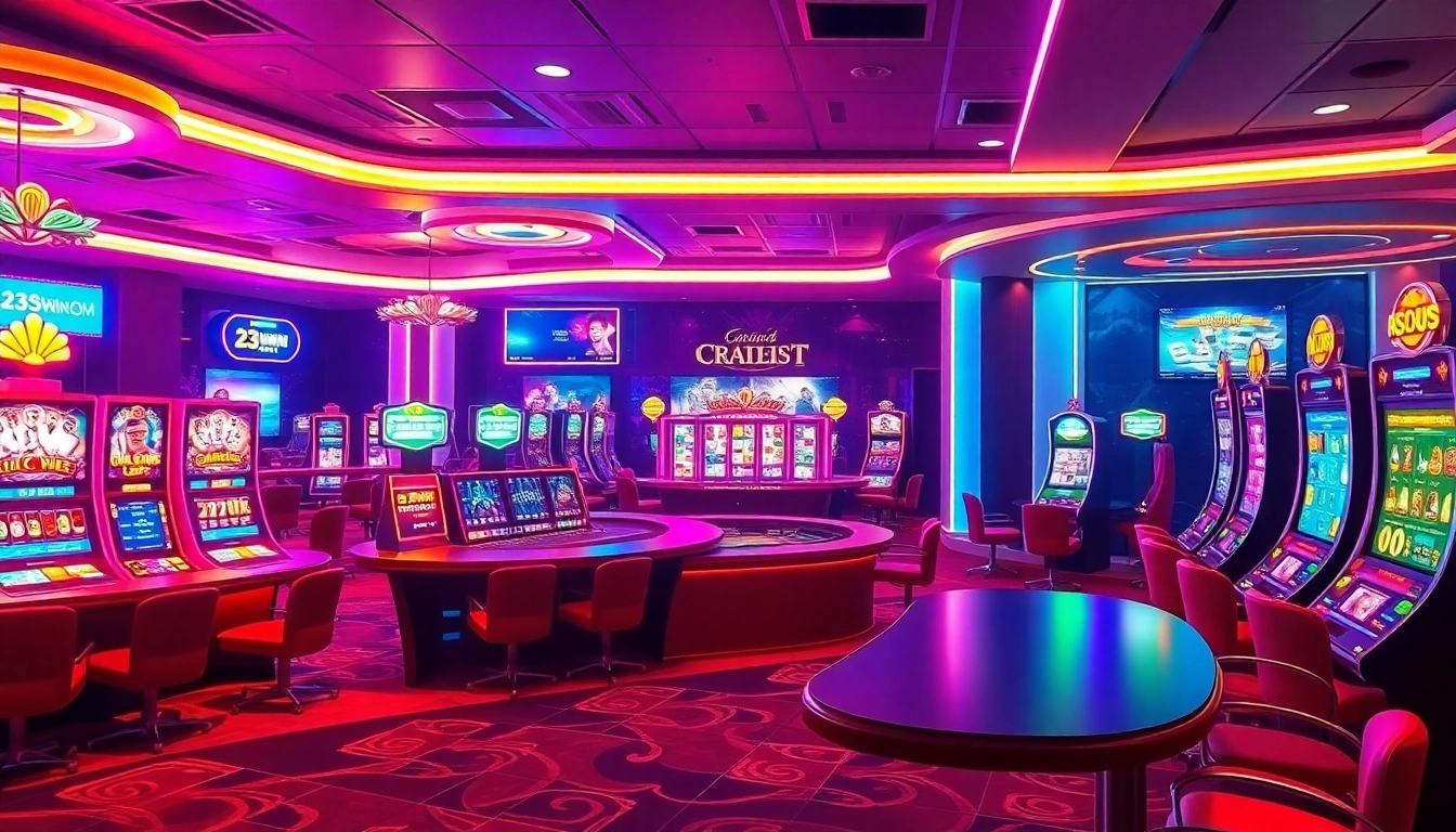 Engaging online casino platform interface at 23WIN.COM showcasing live dealers and dynamic games.