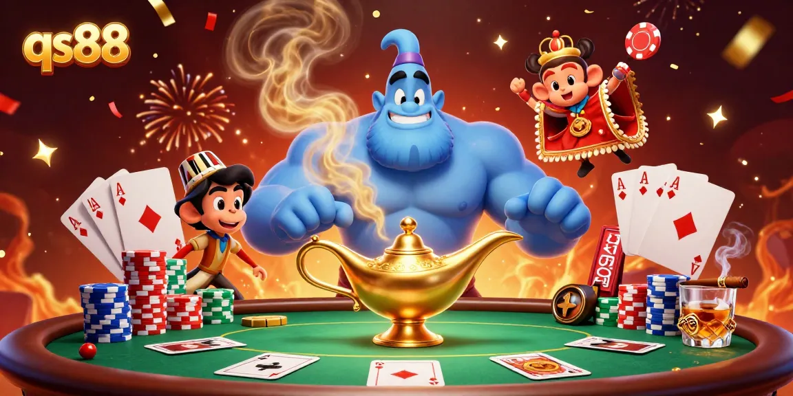Experience excitement with qs88 poker adventures featuring colorful chips and characters.