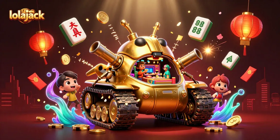 Capture the excitement of lolajack casino through this vibrant 3D tank casino scene packed with fun elements.