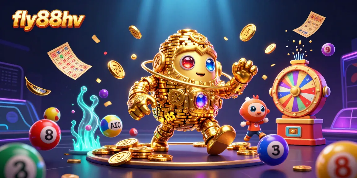 Experience thrilling wins with fly88hv in a vibrant casino scene filled with games and excitement.