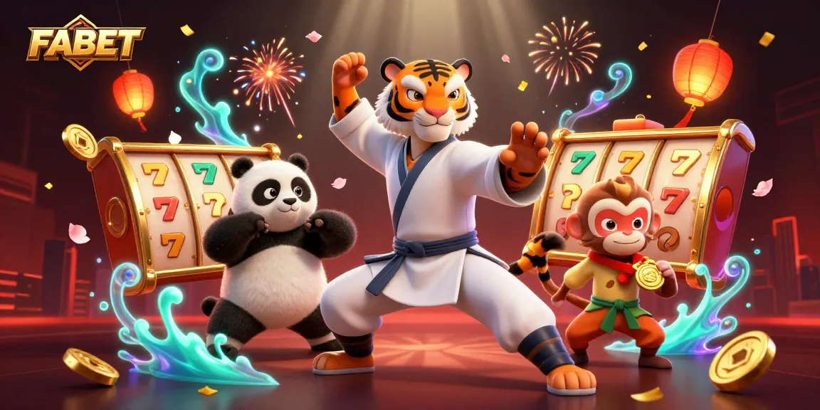 Experience thrilling gameplay at FABET with exciting slot reels and lively characters.
