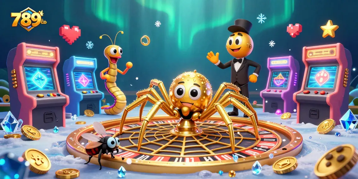 Experience the thrills of 789Club with dynamic casino games and 3D characters spinning a web of excitement.