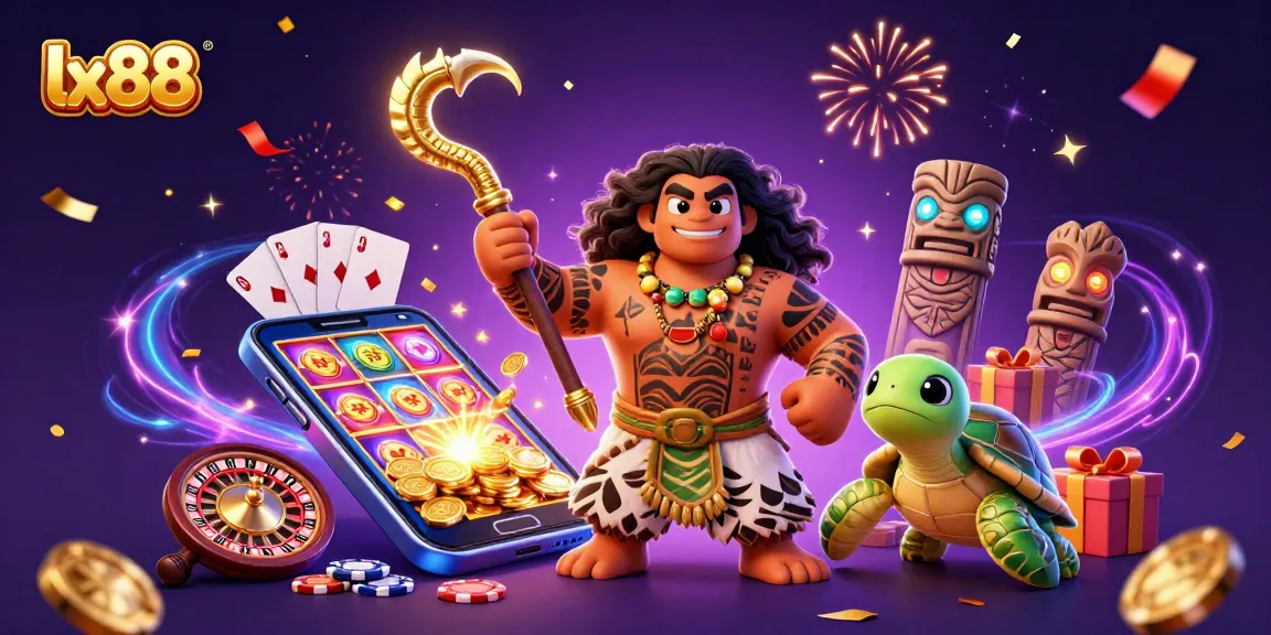 Experience the thrilling adventures of lx88 with vibrant gaming elements and dynamic characters.